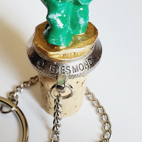 G Esmond Solid Pewter Cork Hand Painted Clown Bottle Stopper - Picture 4 of 6